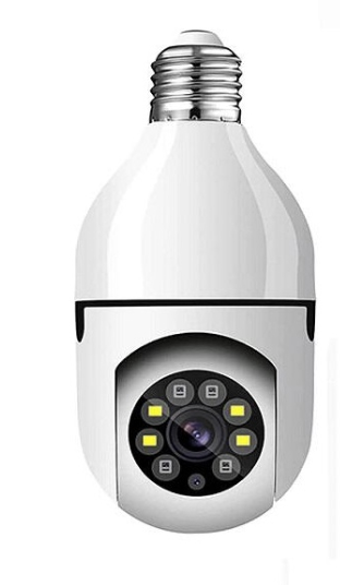 Camera de supraveghere Andowl Q S805 smart bulb PTZ WIFI 2.4G 1080P tip bec E27 cu senzor de miscare